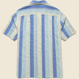 Punta Camp Shirt - Blue - Portuguese Flannel - STAG Provisions - Tops - S/S Woven - Stripe