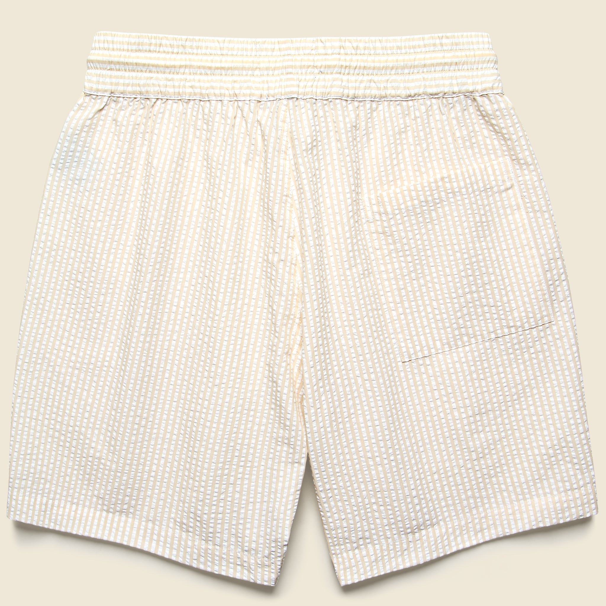 
                          6" Seersucker Shorts - Sand Stripe - Portuguese Flannel - STAG Provisions - Shorts - Lounge
                        