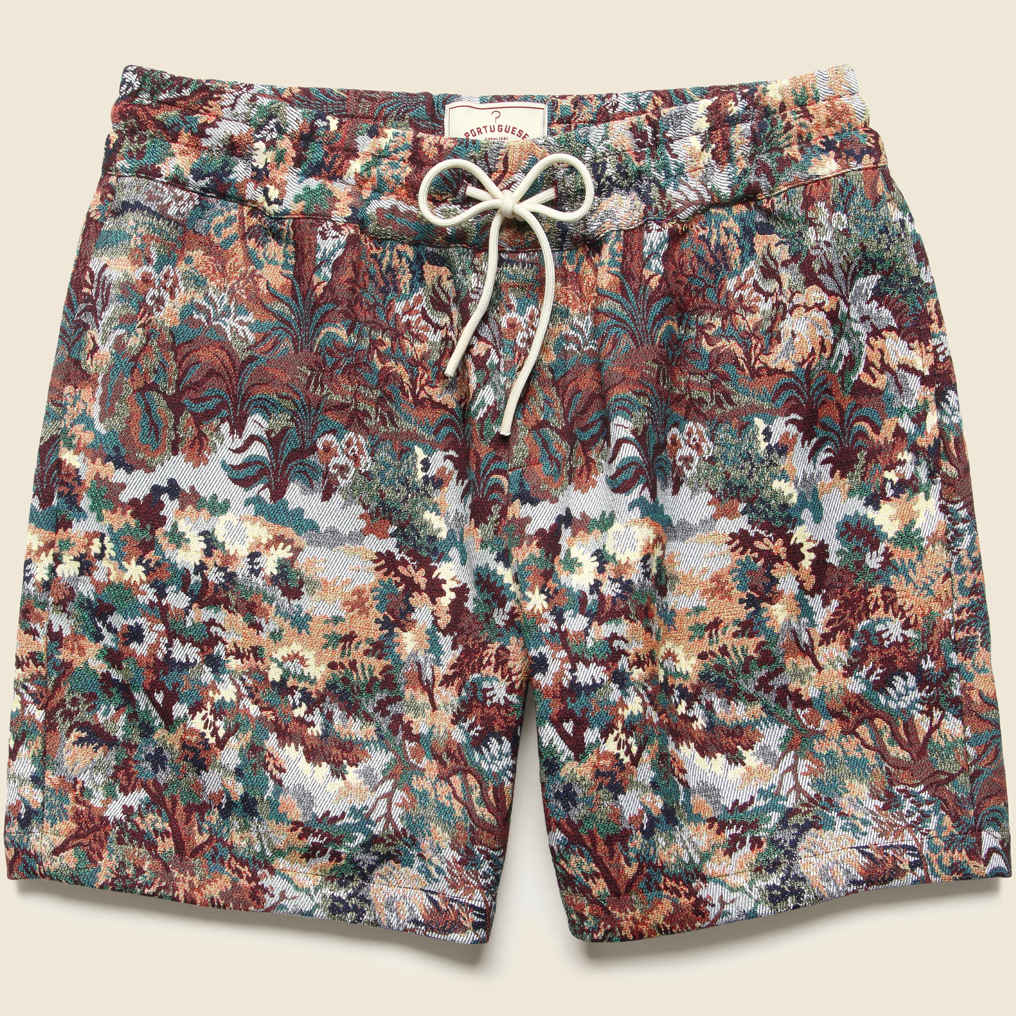Floral Tapestry Shorts - Green - Portuguese Flannel - STAG Provisions - Shorts - Lounge