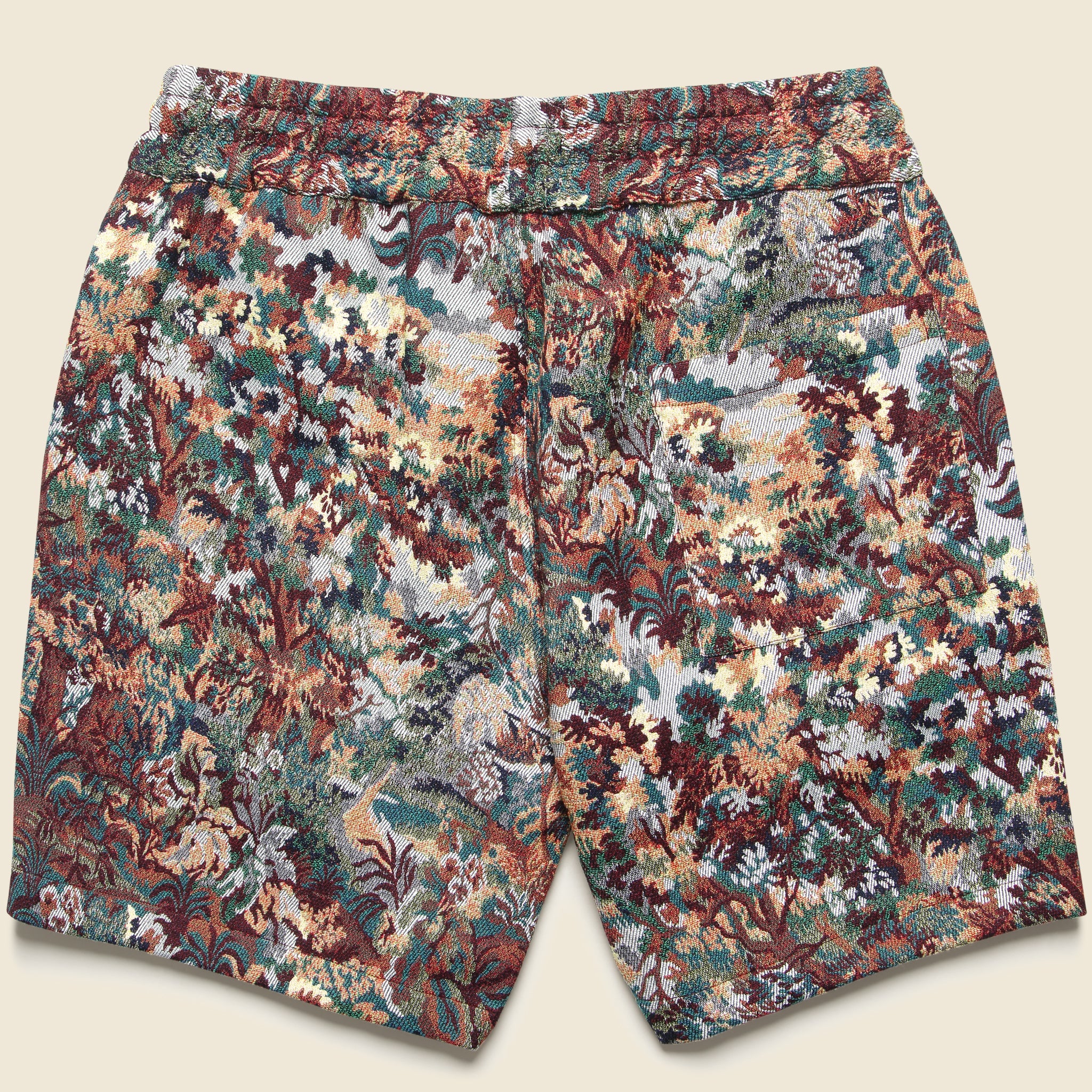 Floral Tapestry Shorts - Green - Portuguese Flannel - STAG Provisions - Shorts - Lounge