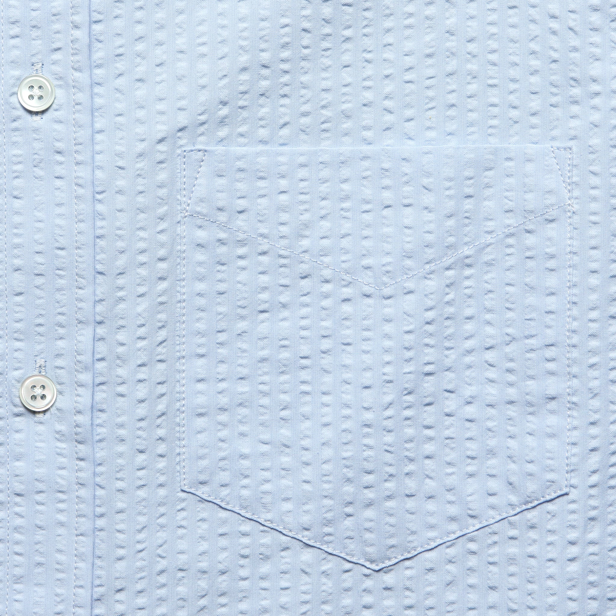 Pacifico Seersucker Shirt - Light Blue - Portuguese Flannel - STAG Provisions - Tops - L/S Woven - Seersucker