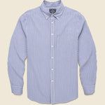 Pacifico Seersucker Shirt - Blue Stripe - Portuguese Flannel - STAG Provisions - Tops - L/S Woven - Seersucker