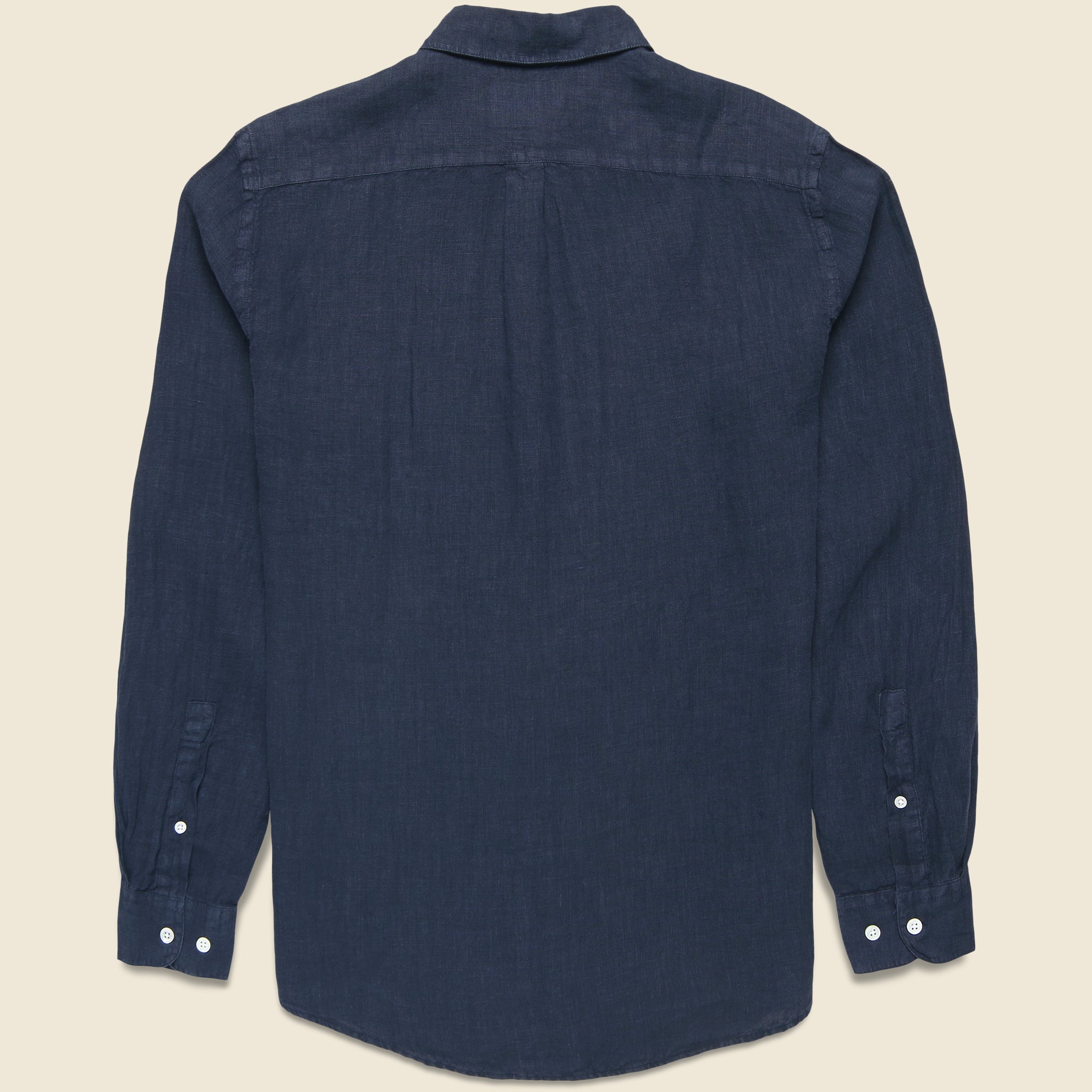 
                          Classic Linen Shirt - Navy
                        