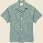 Tile Camp Shirt - Green - Portuguese Flannel - STAG Provisions - Tops - S/S Woven - Other Pattern