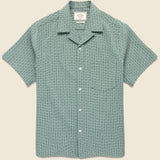Tile Camp Shirt - Green - Portuguese Flannel - STAG Provisions - Tops - S/S Woven - Other Pattern