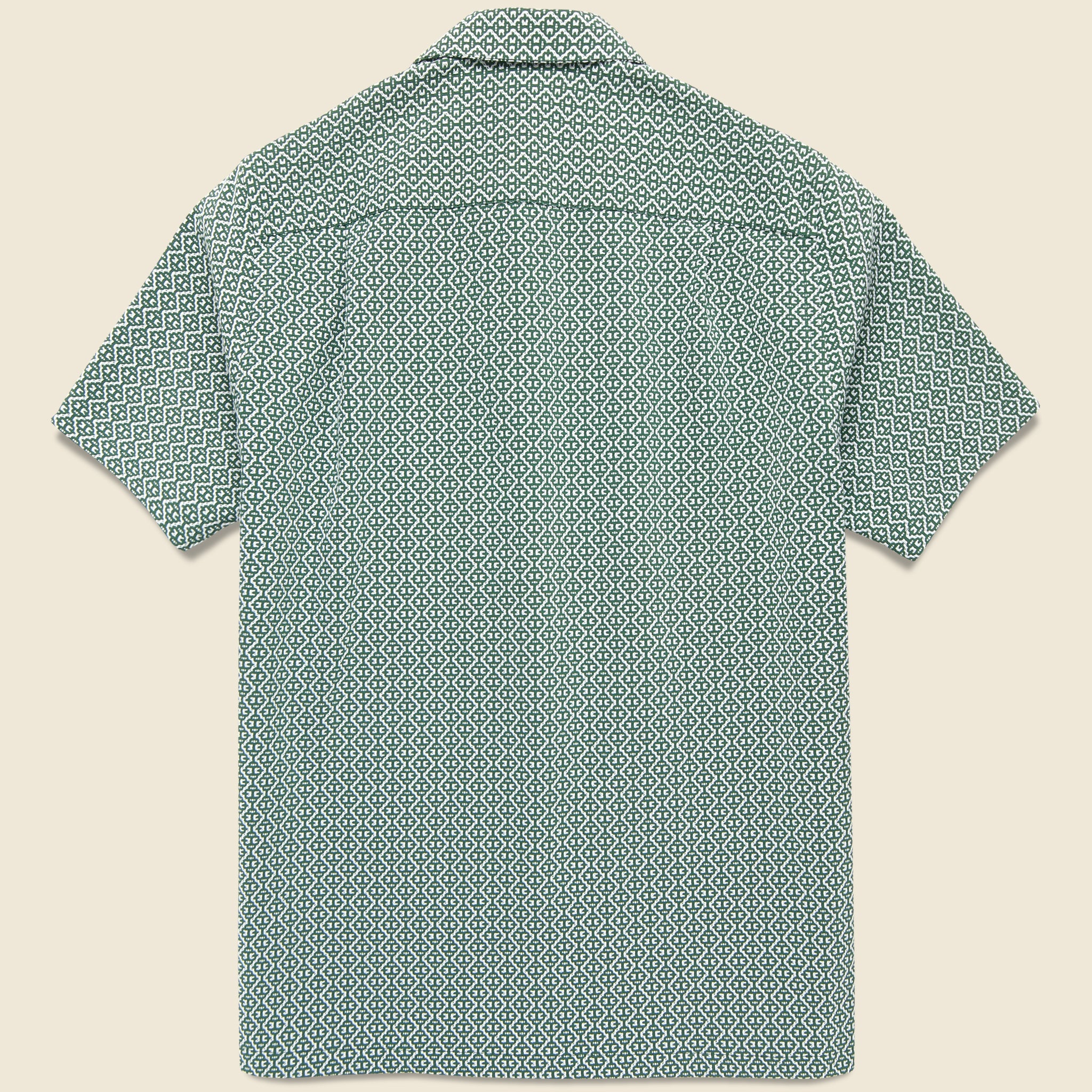 
                          Tile Camp Shirt - Green - Portuguese Flannel - STAG Provisions - Tops - S/S Woven - Other Pattern
                        