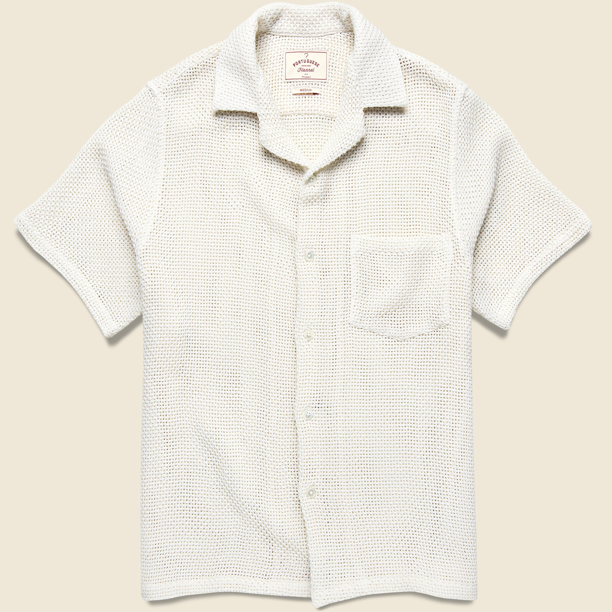 Agora Camp Shirt - White - Portuguese Flannel - STAG Provisions - Tops - S/S Knit