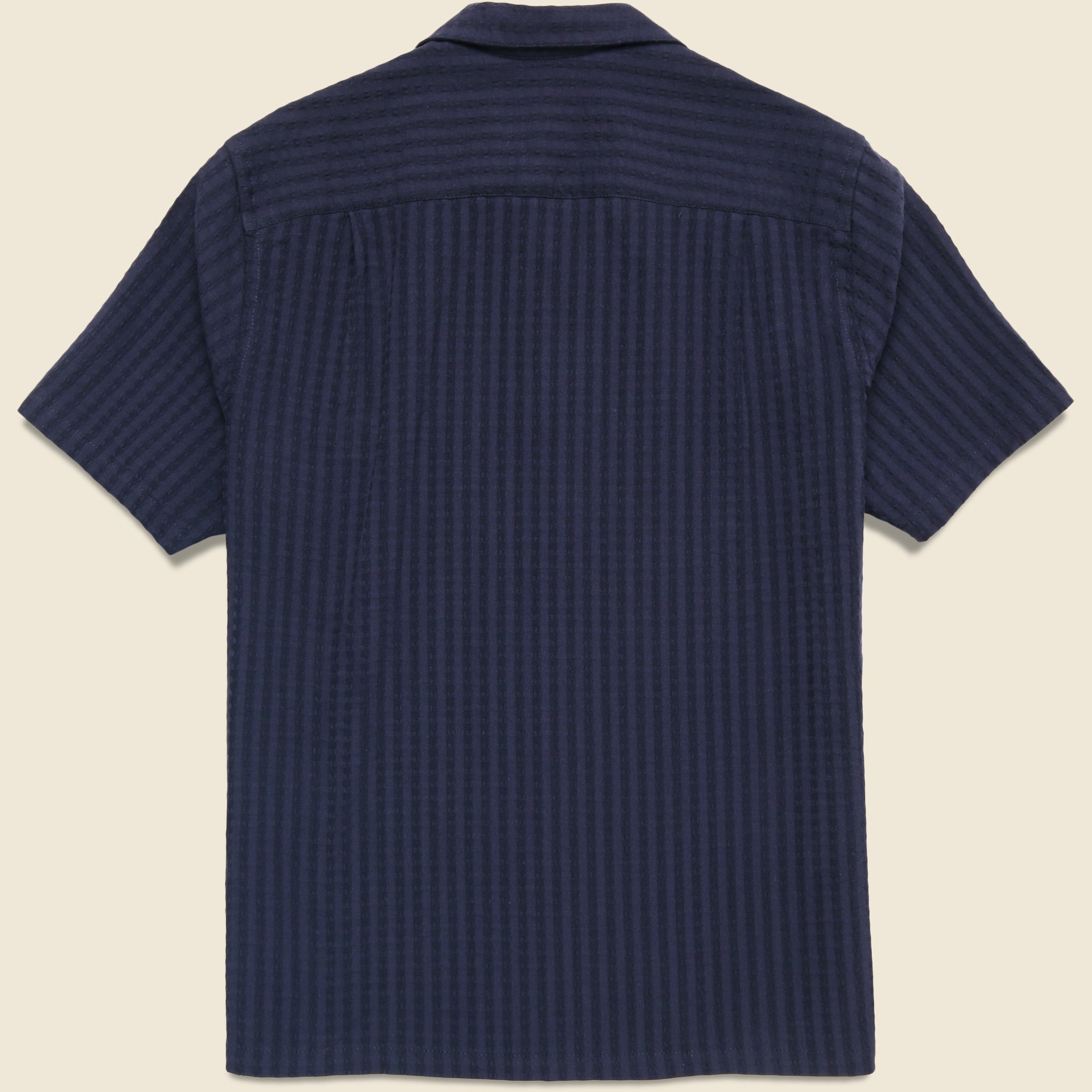 Mondego Camp Shirt - Navy - Portuguese Flannel - STAG Provisions - Tops - S/S Woven - Solid