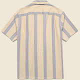 Lousada Camp Shirt - Tan - Portuguese Flannel - STAG Provisions - Tops - S/S Woven - Stripe