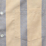 Lousada Camp Shirt - Tan - Portuguese Flannel - STAG Provisions - Tops - S/S Woven - Stripe