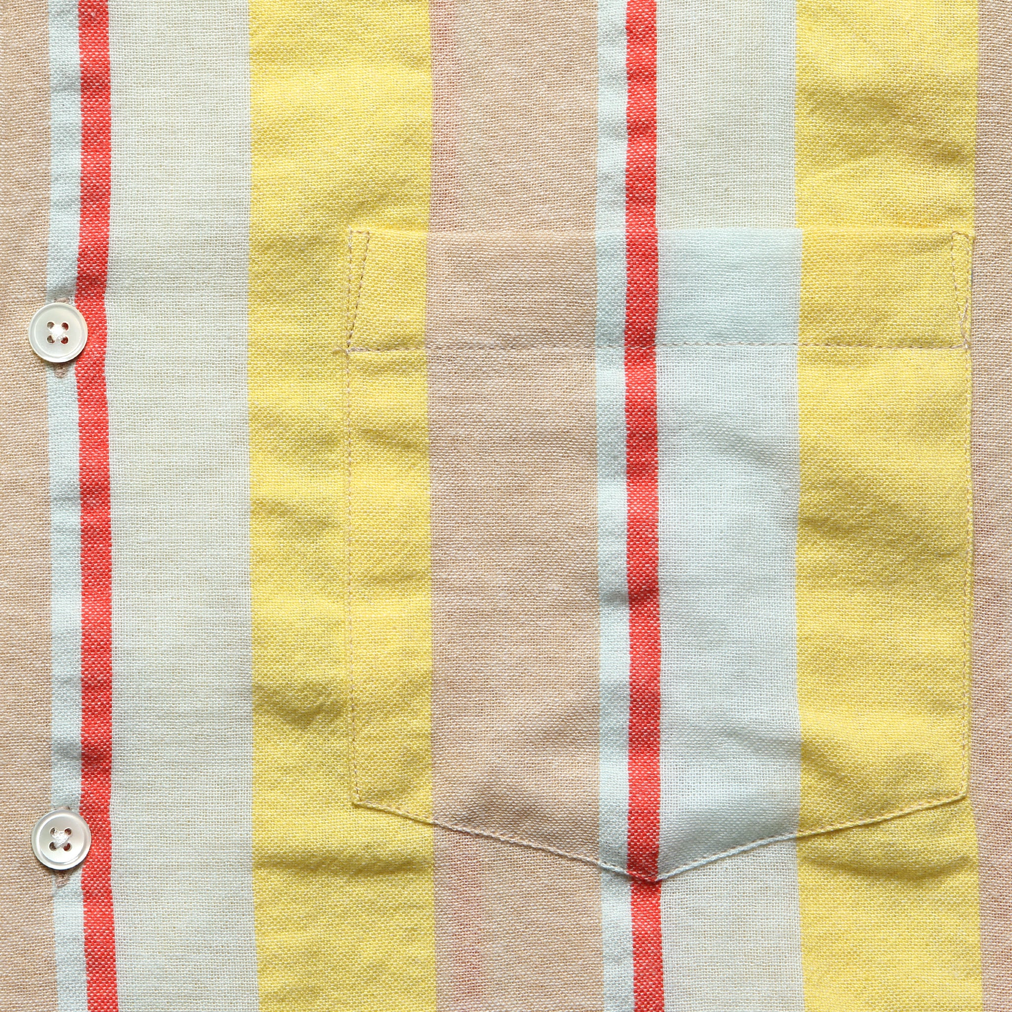 
                          Striped Boat Camp Shirt - Yellow
                        