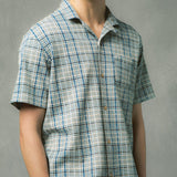 Crammond Shirt - Blue Multi Check - Kestin - STAG Provisions - Tops - S/S Woven - Plaid