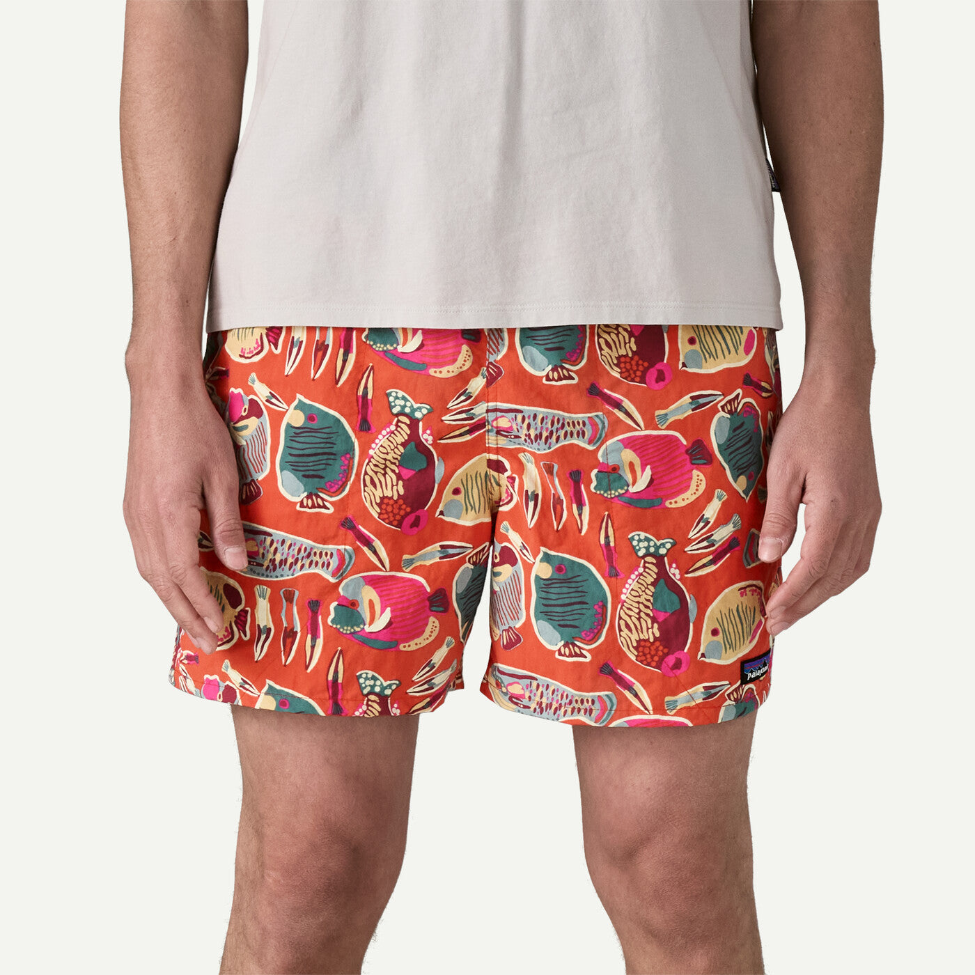 5" Baggies Shorts - Wrasse Pollinator Orange - Patagonia - STAG Provisions - Shorts - Swim