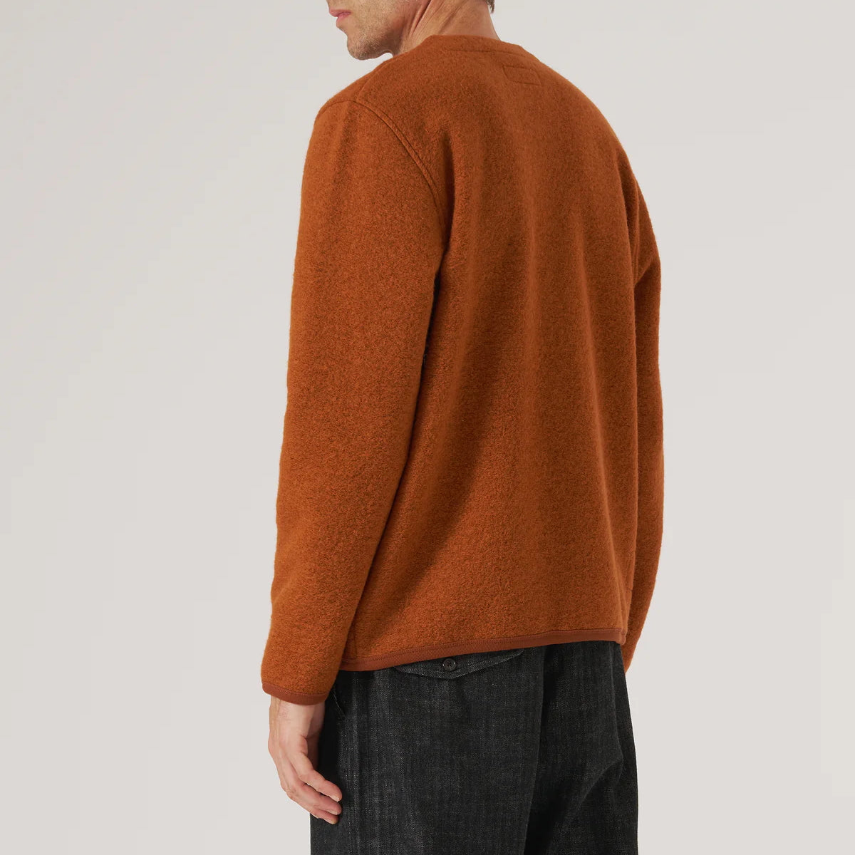 
                          Wool Fleece Cardigan - Rust
                        