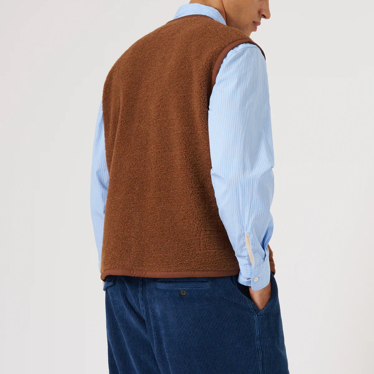 
                          Alvar Fleece Lancaster Gilet - Cumin
                        