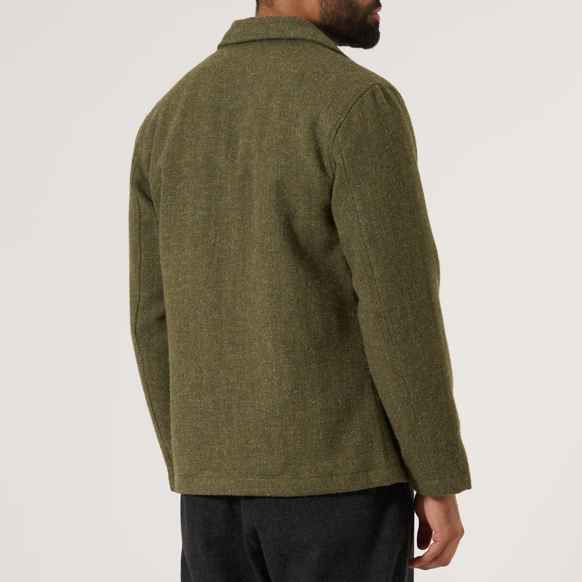 
                          Harris Tweed Bakers Chore Jacket - Green Plaid
                        