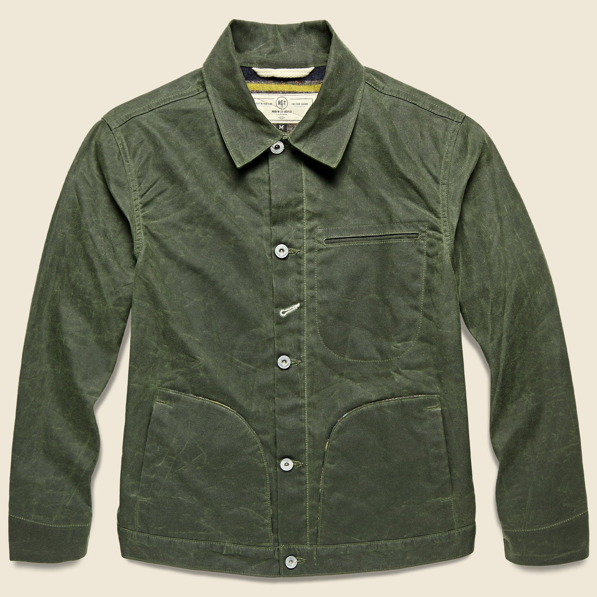 
                          Supply Jacket - Blanket Lined Waxed Olive Ridgeline
                        