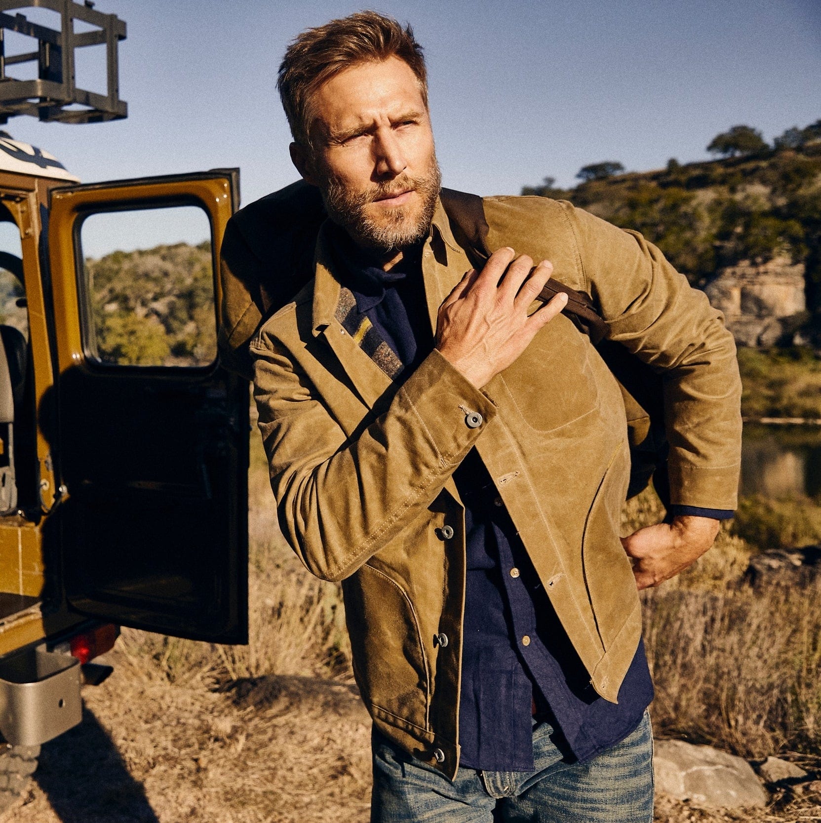 
                          Supply Jacket - Blanket Lined Waxed Tan Ridgeline
                        
