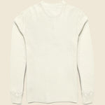 Waffle-Knit Henley - Paper White - RRL - STAG Provisions - Tops - L/S Knit