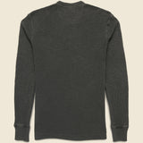 Waffle-Knit Henley - Faded Black - RRL - STAG Provisions - Tops - L/S Knit