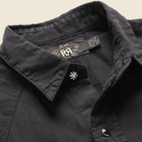 Slim Fit Twill Western Shirt - Black - RRL - STAG Provisions - Tops - L/S Woven - Solid