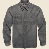 Denim Workshirt - Black - RRL - STAG Provisions - Tops - L/S Woven - Solid