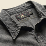 Denim Workshirt - Black - RRL - STAG Provisions - Tops - L/S Woven - Solid