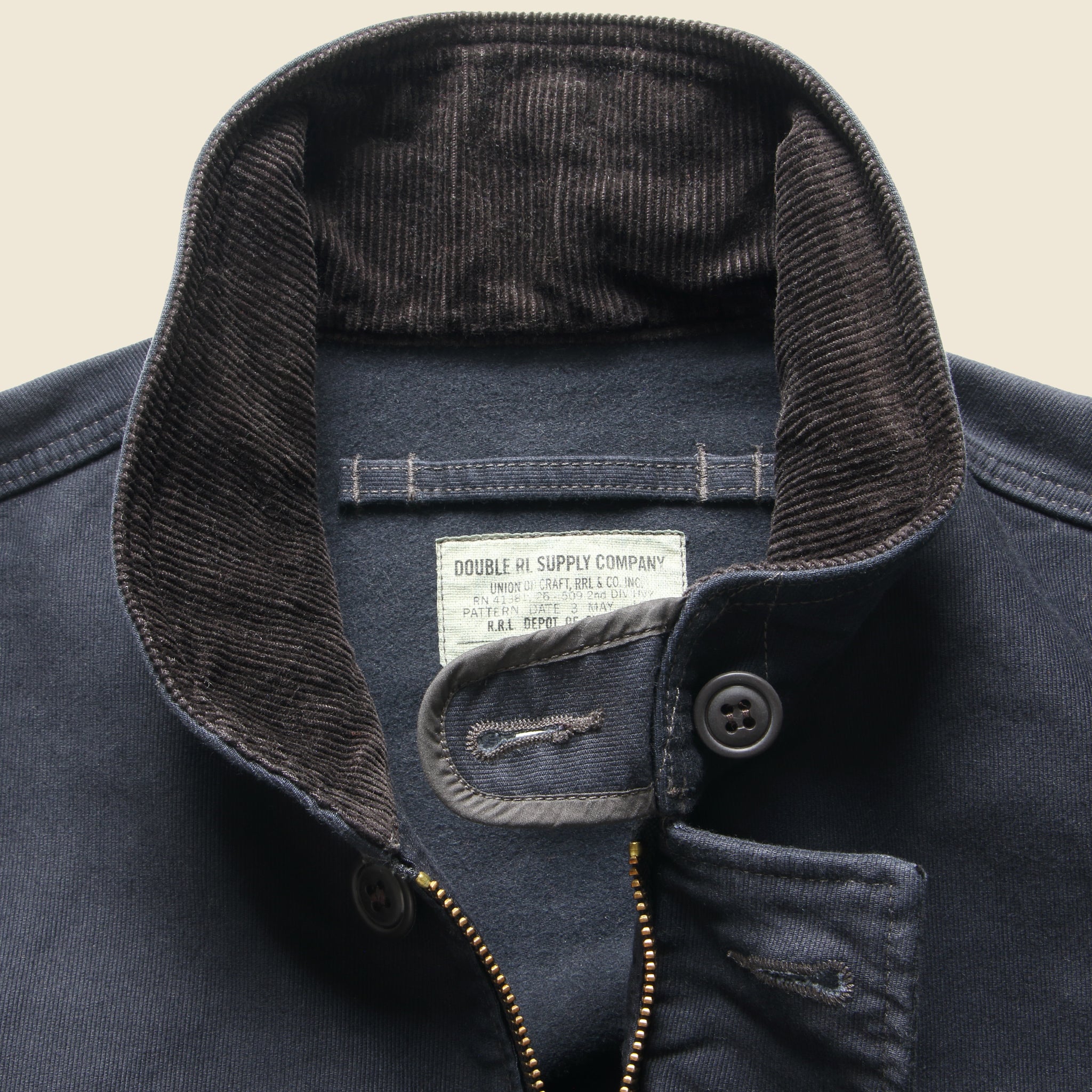 
                          Corduroy Collar Deck Jacket - Navy - RRL - STAG Provisions - Outerwear - Coat / Jacket
                        