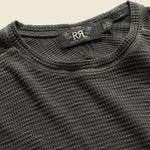 Waffle Crewneck - Faded Black - RRL - STAG Provisions - Tops - L/S Knit