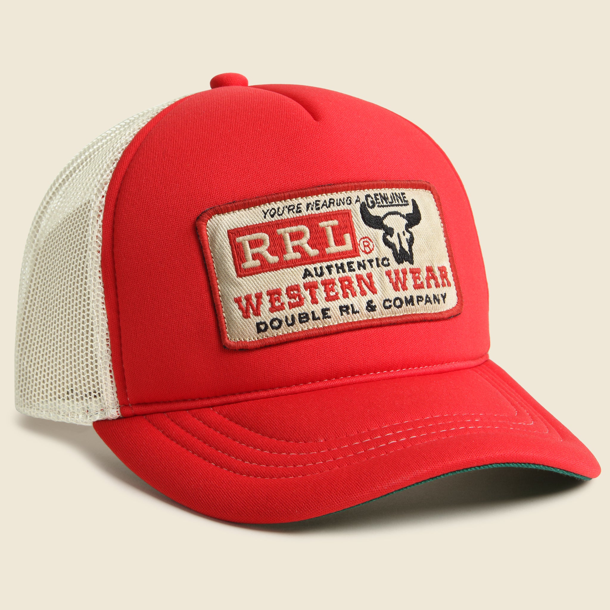 Foam Trucker Cap - Red - RRL - STAG Provisions - Accessories - Hats