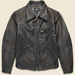 Lynton Moto Jacket - Black Over Brown - RRL - STAG Provisions - Outerwear - Coat / Jacket