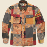 Patchwork Matlock Workshirt - Red/Multi - RRL - STAG Provisions - Tops - L/S Woven - Other Pattern