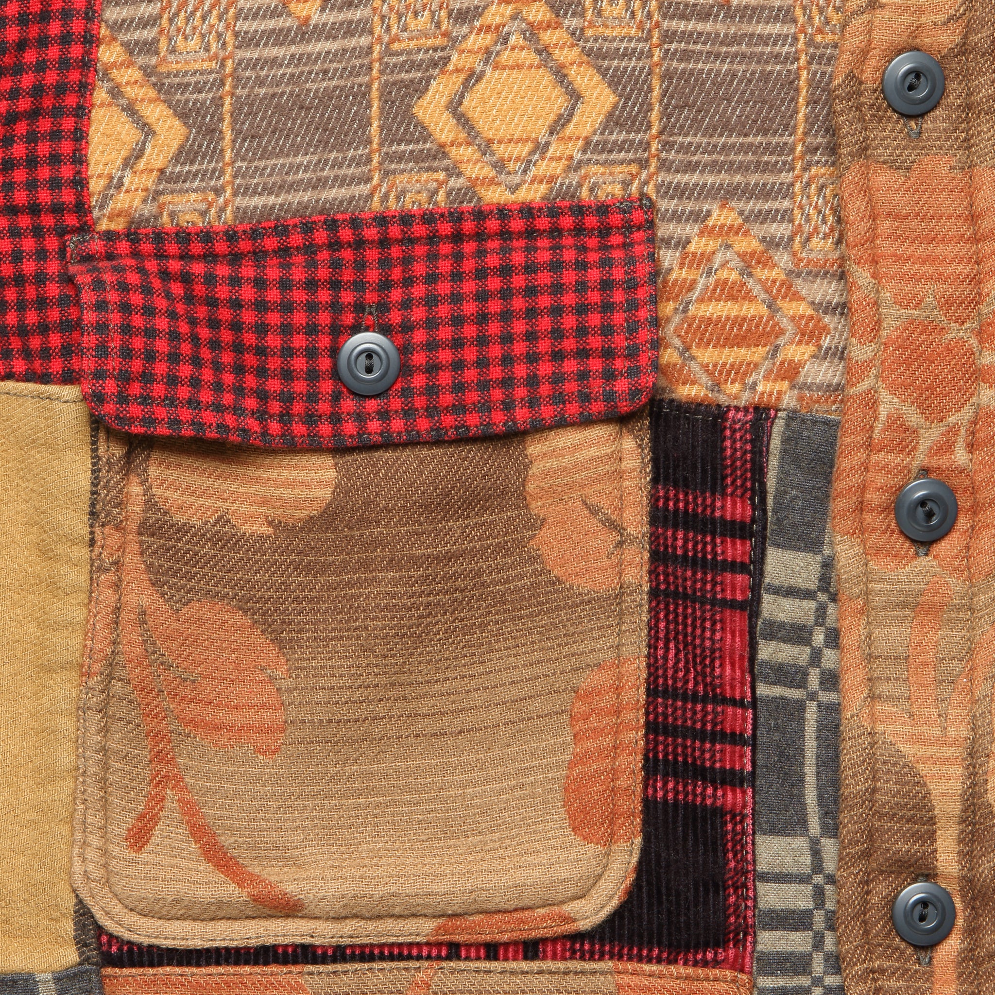 
                          Patchwork Matlock Workshirt - Red/Multi - RRL - STAG Provisions - Tops - L/S Woven - Other Pattern
                        