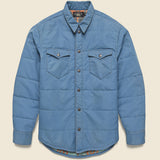 Nylon Western Overshirt - Faded Blue - RRL - STAG Provisions - Outerwear - Coat / Jacket