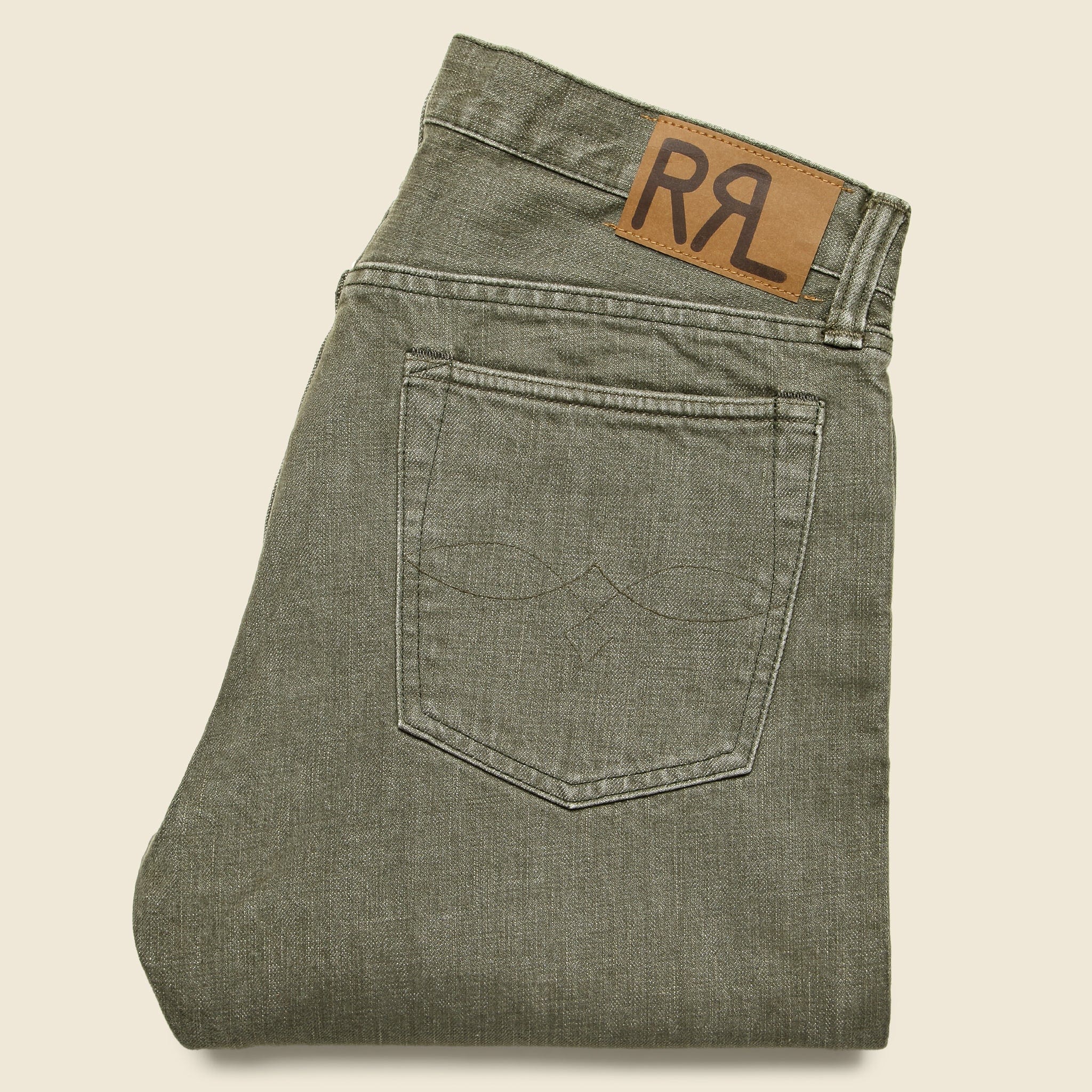 
                          Slim Fit Jean - Olive - RRL - STAG Provisions - Pants - Denim
                        