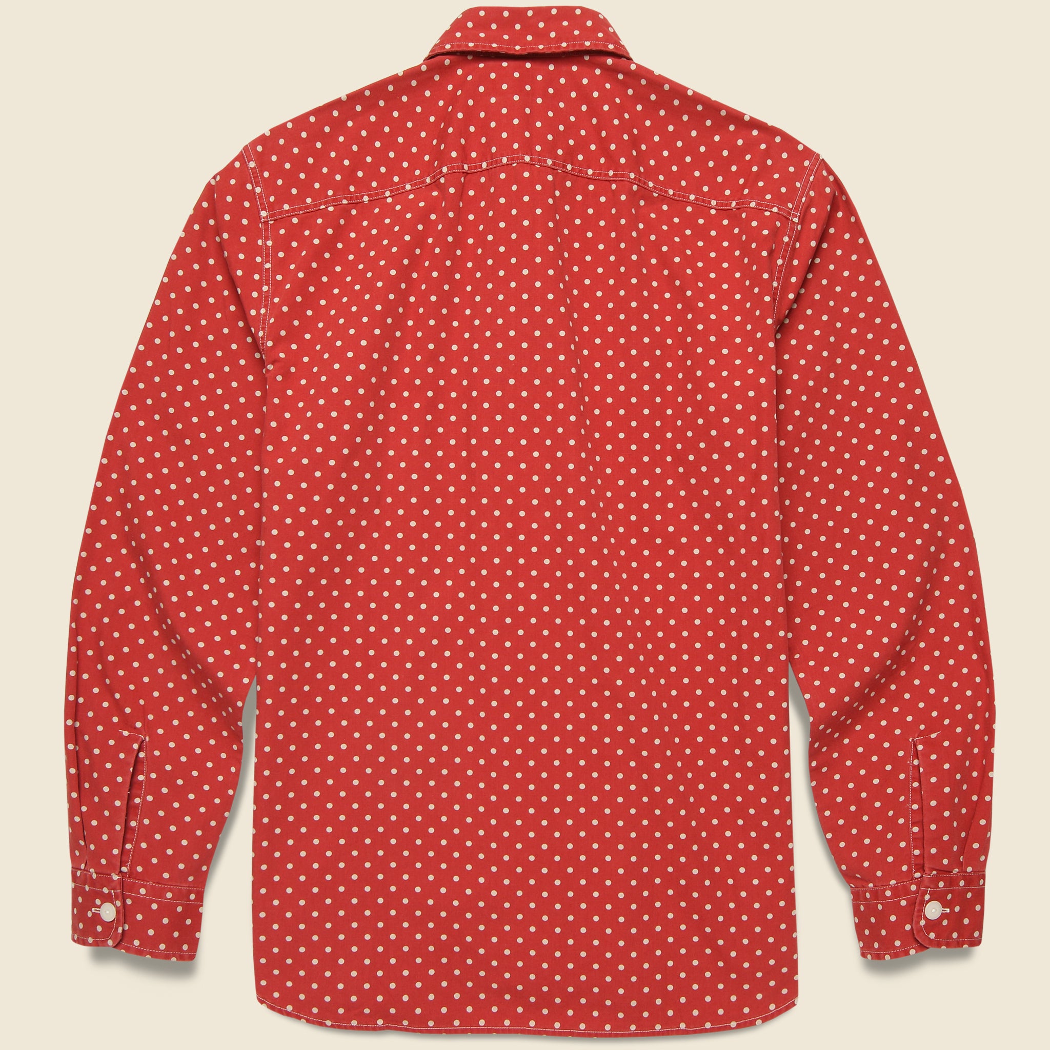 
                          Butte Workshirt - Red/Cream - RRL - STAG Provisions - Tops - L/S Woven - Other Pattern
                        