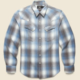 Allen Western Shirt - Blue Multi - RRL - STAG Provisions - Tops - L/S Woven - Plaid