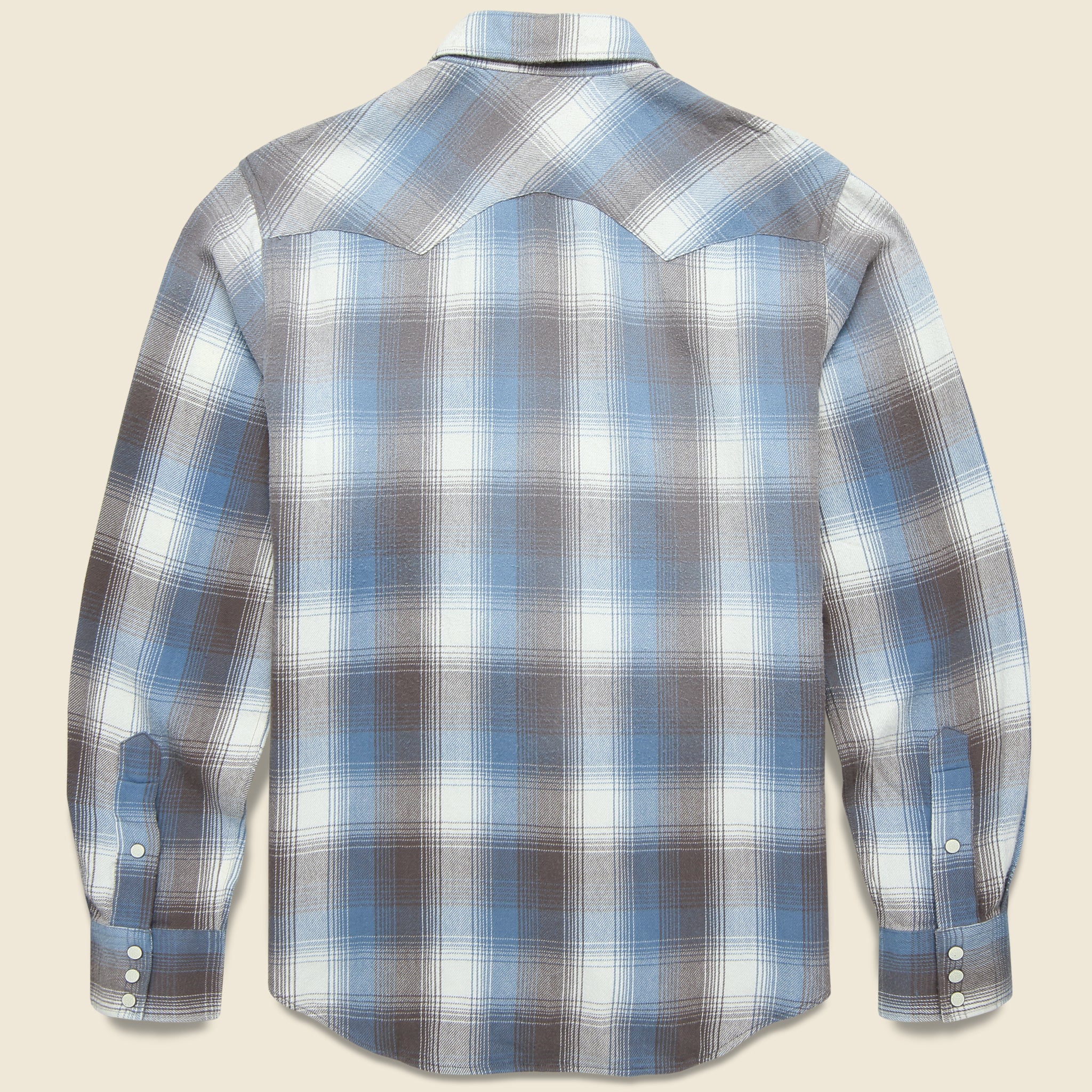 
                          Allen Western Shirt - Blue Multi - RRL - STAG Provisions - Tops - L/S Woven - Plaid
                        