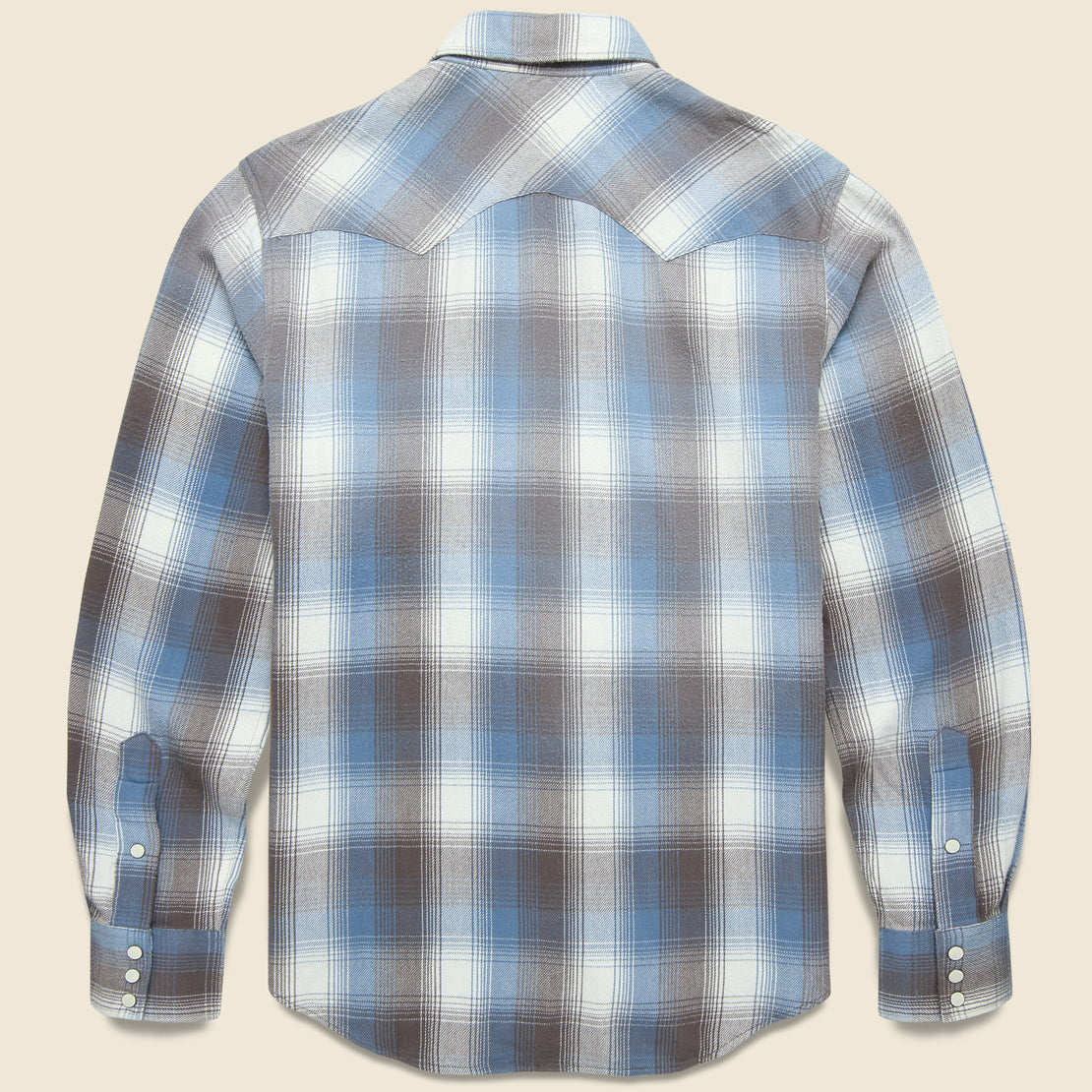 Allen Western Shirt - Blue Multi - RRL - STAG Provisions - Tops - L/S Woven - Plaid