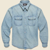 Lot 93 Workshirt - Clearfield Wash - RRL - STAG Provisions - Tops - L/S Woven - Solid