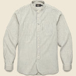 Jack Rabbit Shirt - White/Blue - RRL - STAG Provisions - Tops - L/S Woven - Stripe