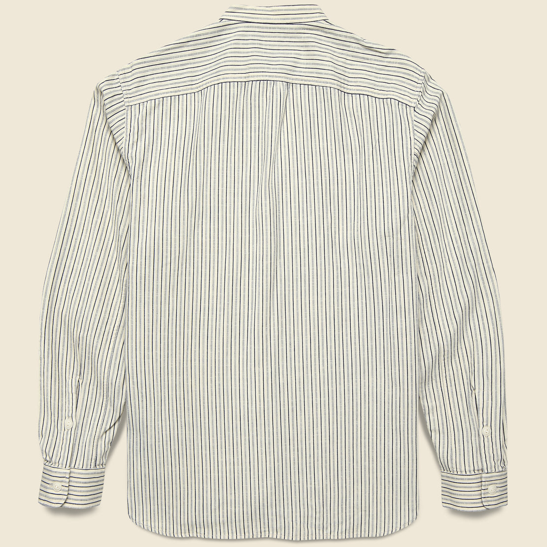 Jack Rabbit Shirt - White/Blue - RRL - STAG Provisions - Tops - L/S Woven - Stripe