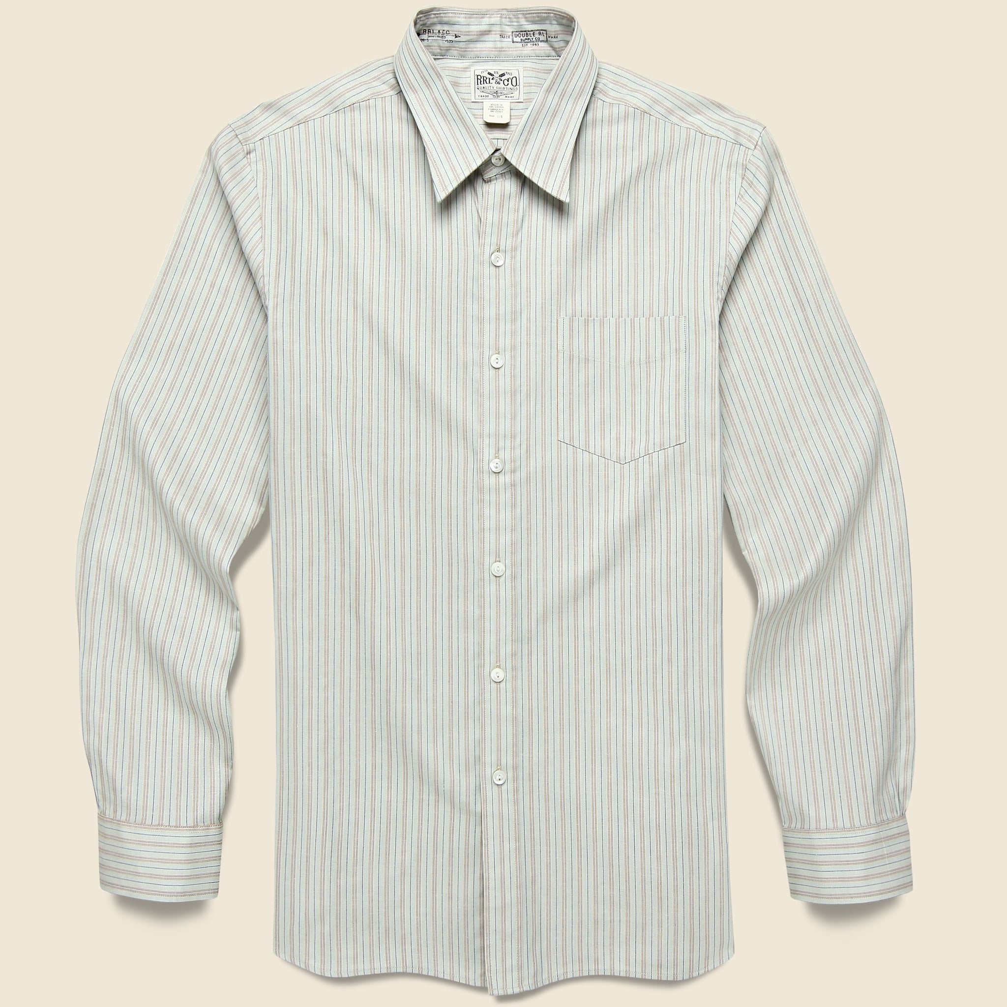 Eli Open Pocket Shirt - Teal/Multi - RRL - STAG Provisions - Tops - L/S Woven - Stripe