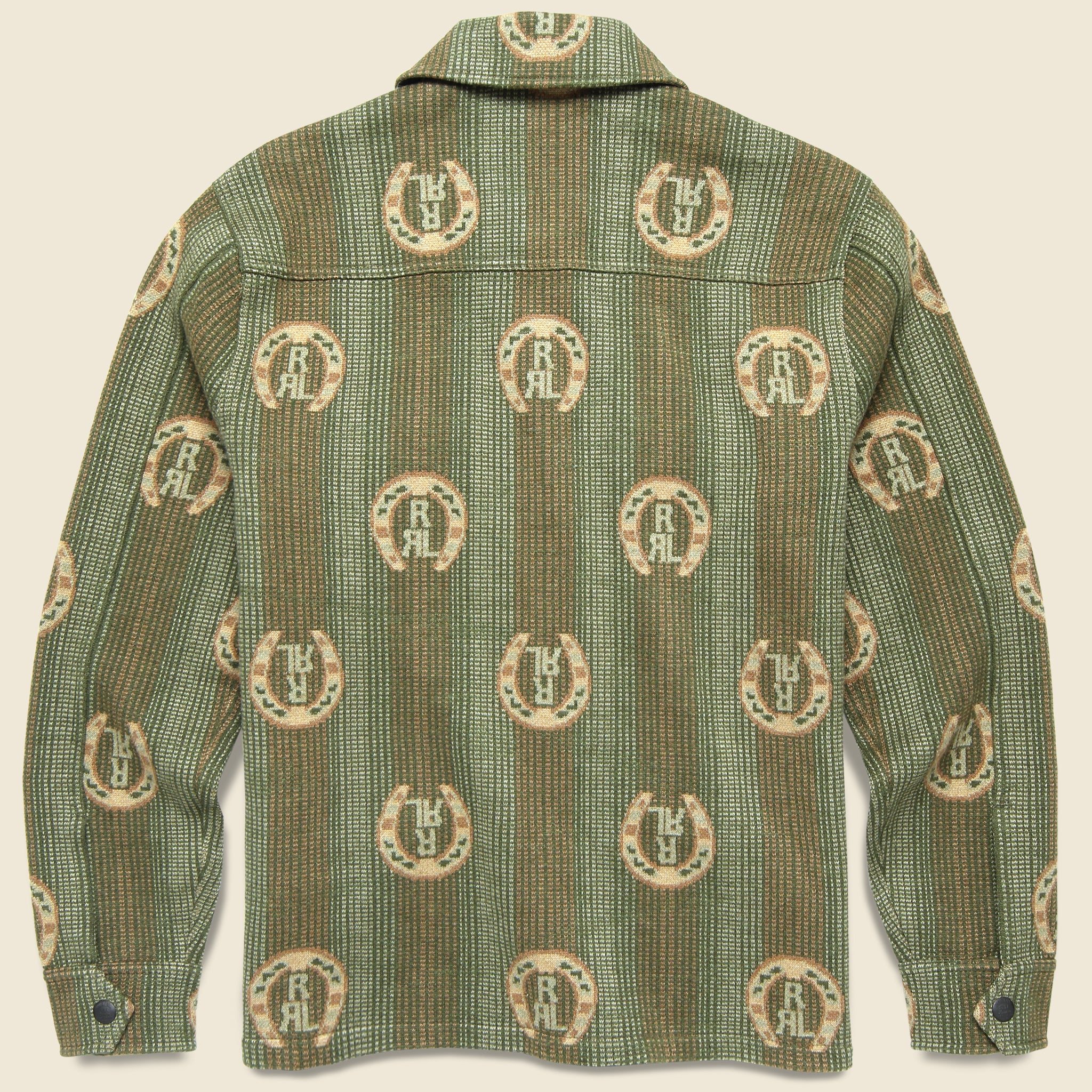 
                          Horseshoe Jacquard Sweater Shirt - Sage Multi - RRL - STAG Provisions - Tops - Sweater
                        