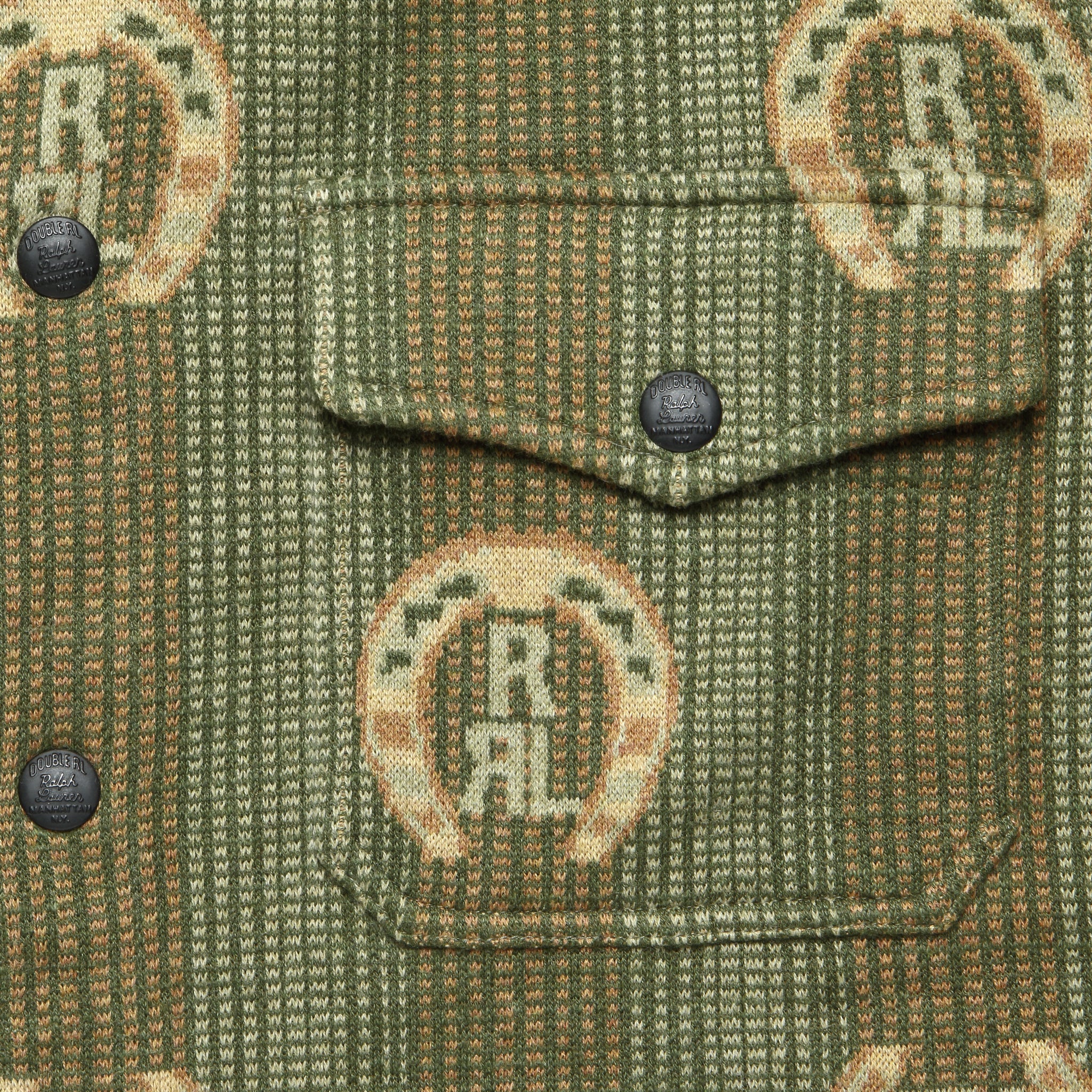 
                          Horseshoe Jacquard Sweater Shirt - Sage Multi - RRL - STAG Provisions - Tops - Sweater
                        