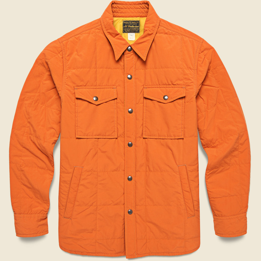 RRL Nylon Shirt Jacket - Outdoor Orange