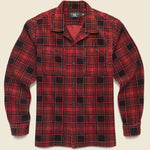 Corduroy Monterey Camp Shirt - Red/Black - RRL - STAG Provisions - Tops - L/S Woven - Corduroy