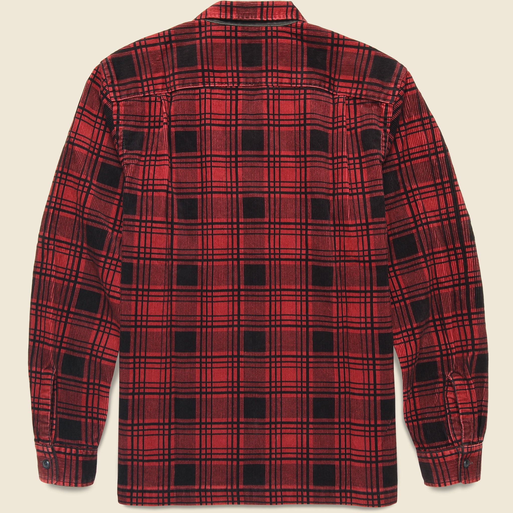 
                          Corduroy Monterey Camp Shirt - Red/Black - RRL - STAG Provisions - Tops - L/S Woven - Corduroy
                        