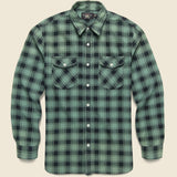 Preston Workshirt - Green/Black - RRL - STAG Provisions - Tops - L/S Woven - Plaid