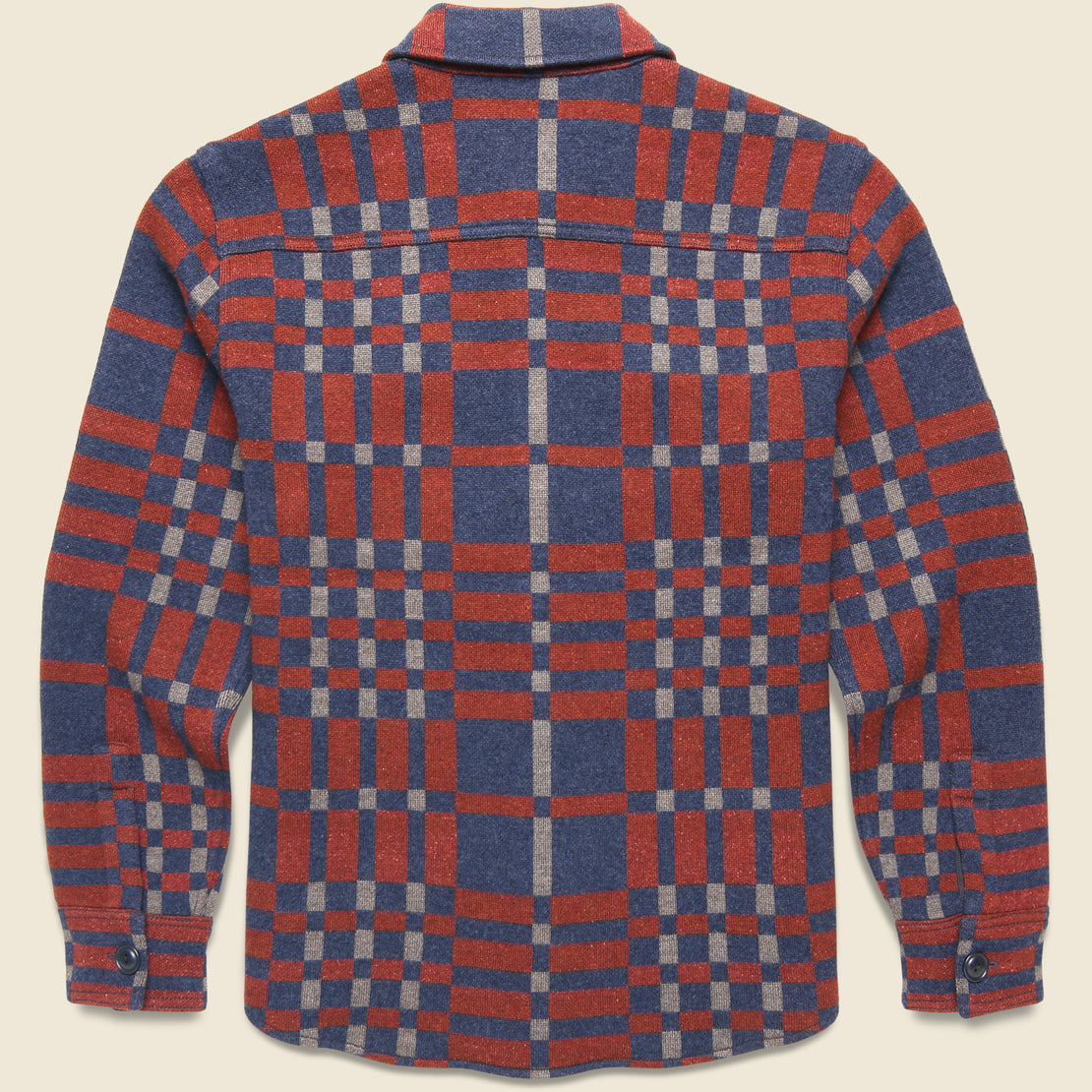 Matlock Sweater Workshirt - Red/Brown/Multi